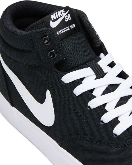 Nike Sb Charge Mid Canvas Shoe Black Surfstitch