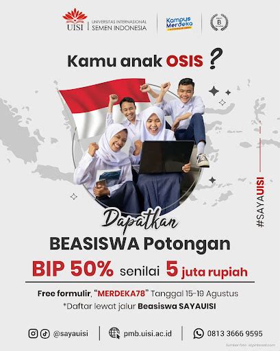 Beasiswa #SAYAUISI: Peluang Emas Bagi Siswa/Siswi SMA Berprestasi - Universitas Internasional ...