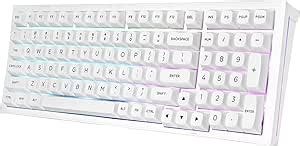 Redragon K Wireless Mechanical Gaming Keyboard Creamy Hot Swappable Pre Lubed Linear