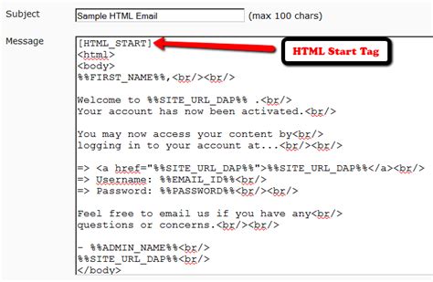 HTML Email – DAP Documentation