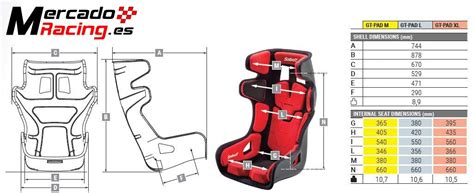 BAQUET SABELT FIA GT PAD TALLA XL