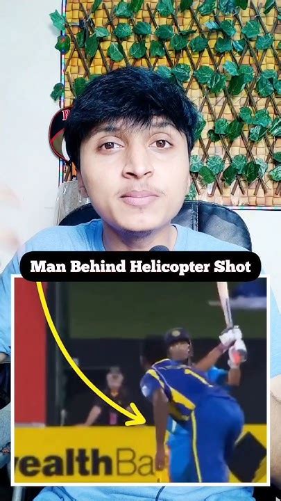 Man Behind Ms Dhoni Helicopter Shot 😳 Youtube