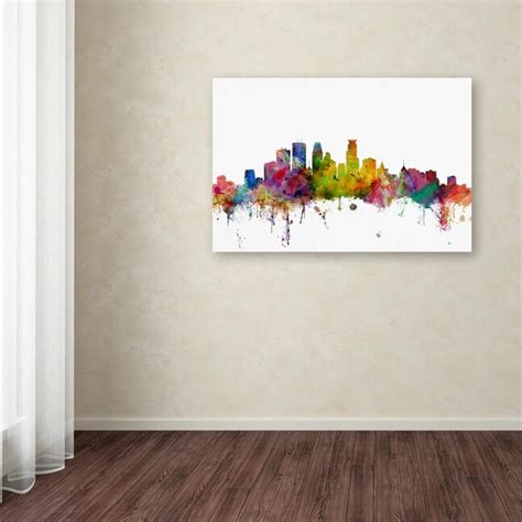 Trademark Fine Art Framed 30-in H x 47-in W Cityscape Print on Canvas ...