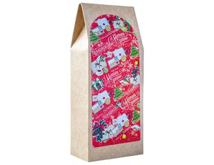 Коробочка крафт-домик с наклейкой Новогодняя почта - купить в интернет ...