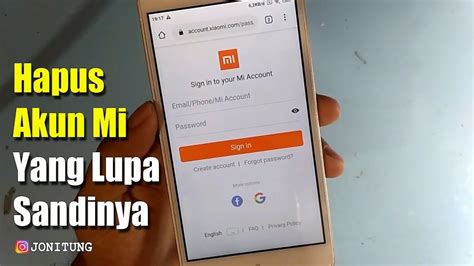 Cara Hapus Akun Mi Yang Lupa Sandi All Xiaomi Work Youtube