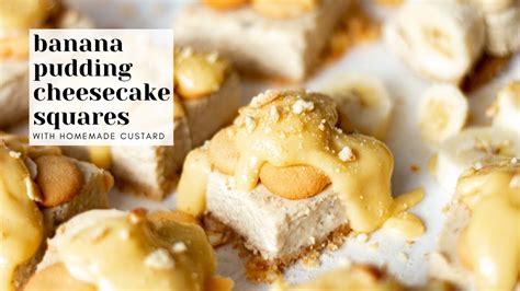 Banana Pudding Cheesecake Squares Banana Cheesecake Bars With Real