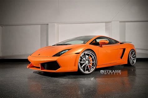 Autos Gallardo Italia Lamborghini Naranja Strasse Superdeportivo