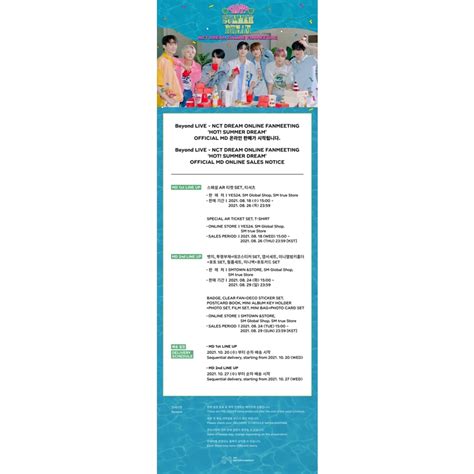 Jual BACA DESKRIPSI NCT DREAM FANMEET HOT SUMMER DREAM AR TICKET Indonesia Shopee Indonesia
