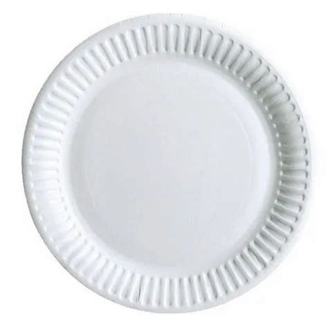 14 Inch White Round Paper Plate For Event And Party Supplies At Rs 25