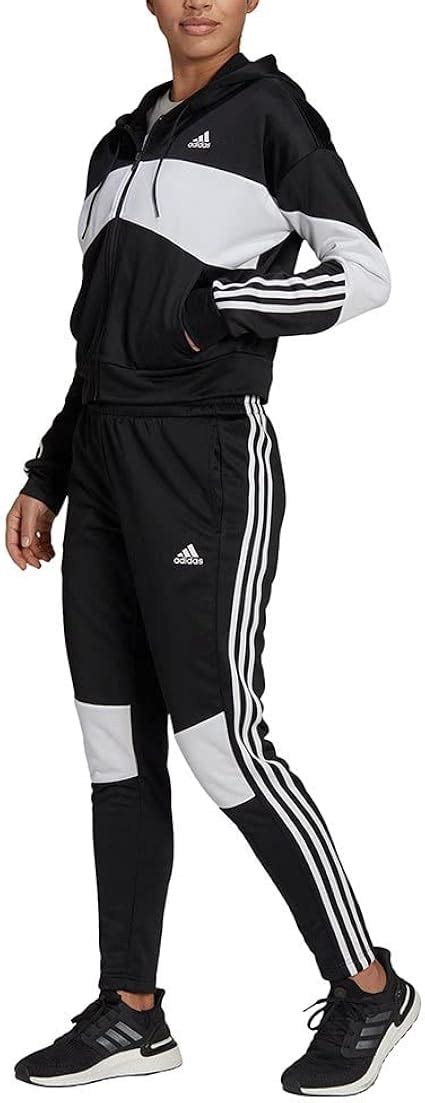 Adidas Damen W Bold Block Ts Tracksuit Amazon De Fashion