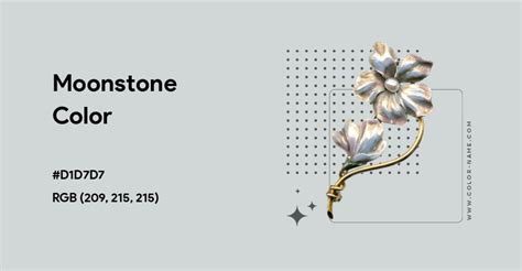 Moonstone color hex code is #D1D7D7