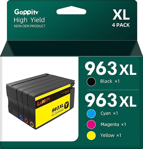 963XL Remanufacturée Cartouches d encre Remplacement pour HP 963 XL