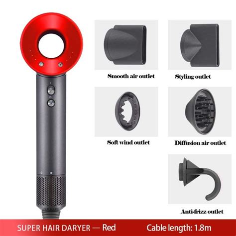 Original Supersonic Hair Dryer Hot Cold Styling Airwrap Negative Ion 5 In 1 Hairdryer Set