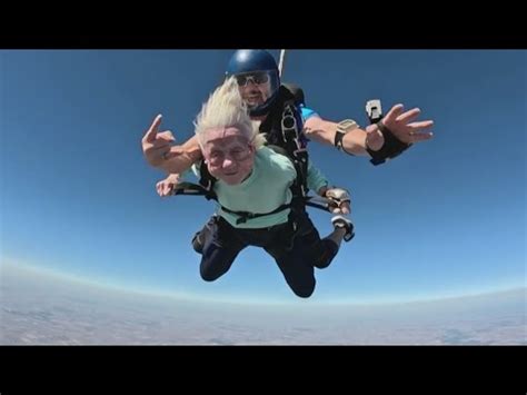 104 Year Old Woman Jumps Out Of Airplane Attempting To Become The