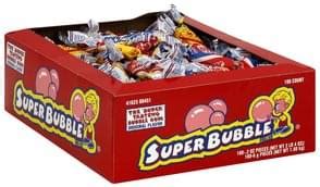 Super Bubble Original Flavor Bubble Gum - 180 ea, Nutrition Information ...