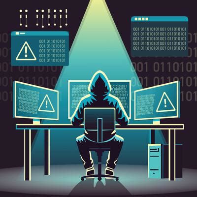 hacker screen vector art icons  graphics