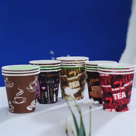 Biodegradable Black Single Wall Coffee Paper Cups China Biodegradable