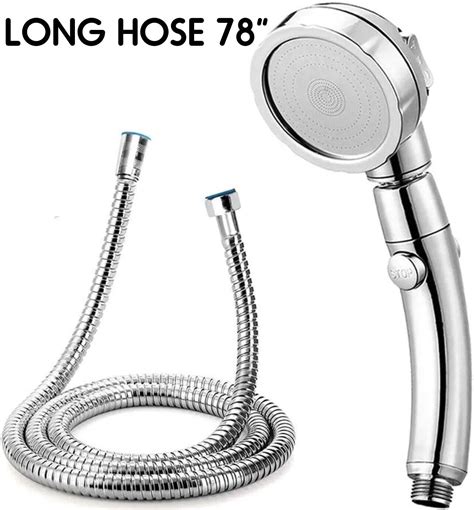 Rv Shower Head With Hose And On Off Switch Camper Water Saving And High