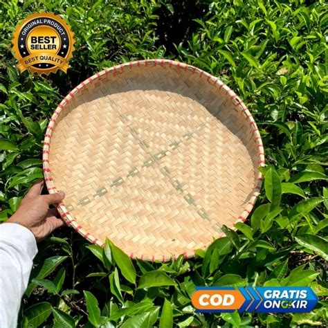 Jual Tampah Bambu Ukuran 45cm Tampah Tumpeng Cempeh Bambu Nyiru