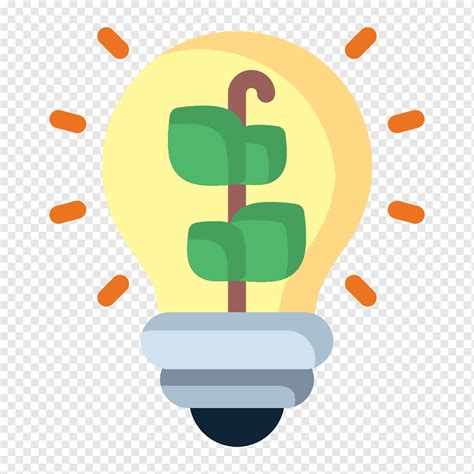 Eco Lightbulb Energy Ecology Bulb Renewable Ecology Icon Png