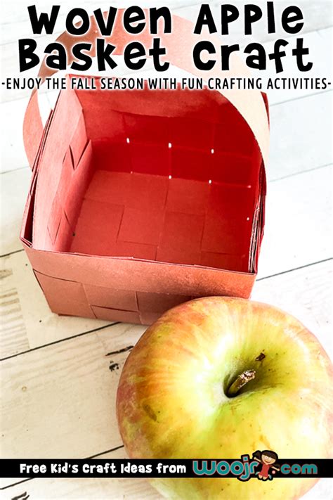 Apple Basket Craft For Kids To Weave From Construction Paper Woo Jr