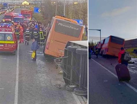 Trafic Blocat La Rascruci Dupa Ce Un Autocar Cu Pasageri A Iesit De Pe