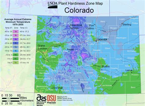 Colorado Plant Hardiness Zone Map •