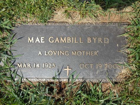 Zona Mae Gambill Byrd (1923-2006) – Find a Grave-äreminne
