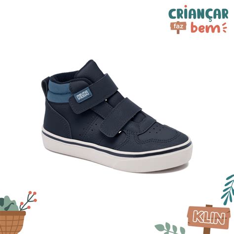 Tênis Klin Menino FreeStyle Mini Marinho Azul Pilili Moda Infantil