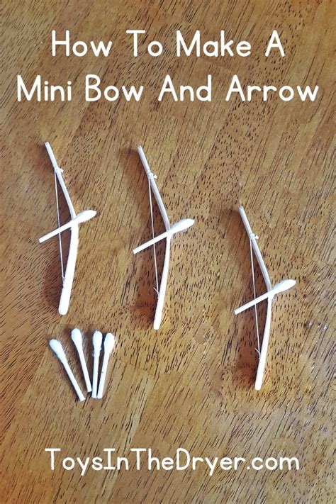 How To Make Popsicle Stick Bow And Arrows