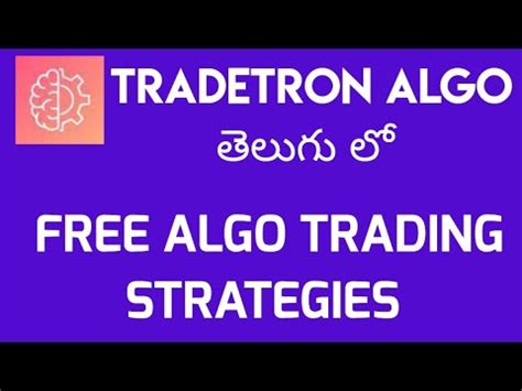 DAY TRADING AUTOMATIC STRATEGIES FOR TELUGU PEOPLE Bharathalgo YouTube