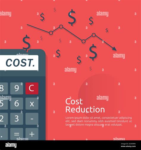 business finance crisis concept. cost reduction management. arrow line ...