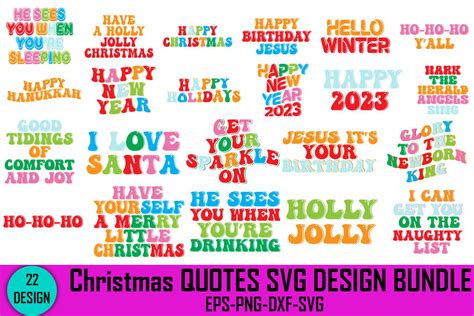 Christmas Quotes Svg Bundle Graphic by Rk Designer · Creative Fabrica