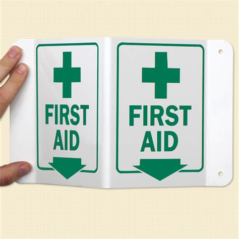 First Aid Projecting Sign