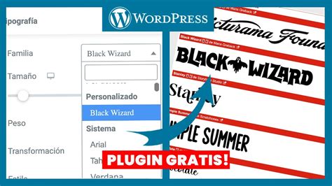 A Adir Tipograf A O Fuente A Wordpress Sin C Digo Plugin Gratuito