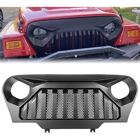 Amazon Dibon Auto Matte Black Grille For Jeep Wrangler Tj