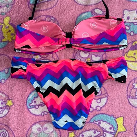 Pink Victoria S Secret Swim Victorias Secret Pink Bikini Set Poshmark