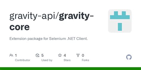 GitHub Gravity Api Gravity Core Extension Package For Selenium NET