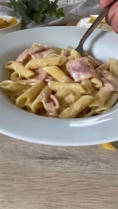 Poêlée de penne au fromage à Raclette Recette facile et rapide soir