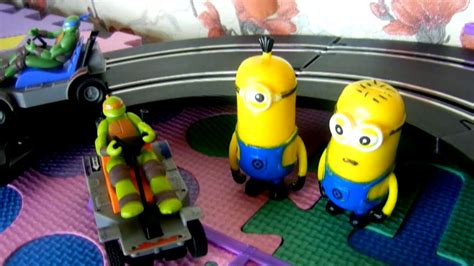 Видео с игрушками. Игрушечные машинки, Черепашки Ниндзя, Миньоны ...