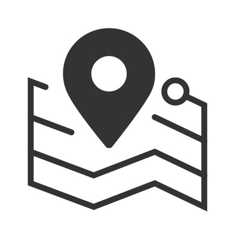 White Map Icon Png