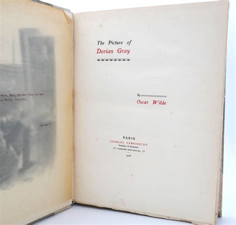 The Picture Of Dorian Gray First Illustrated Edition Ulysses