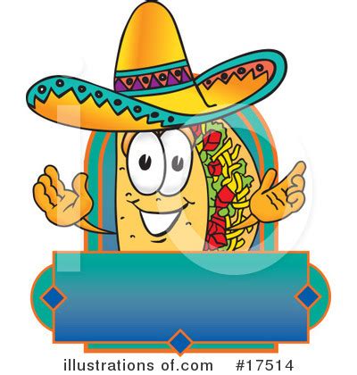 Taco Clipart #8040 - Illustration by Toons4Biz