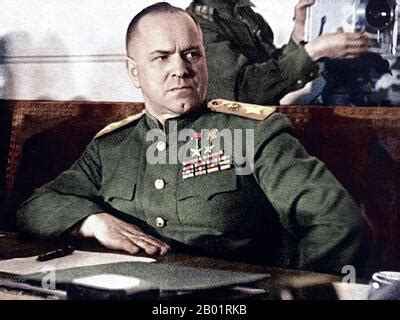 June Marshal Of The Soviet Union Georgy Zhukov Presents Order Of