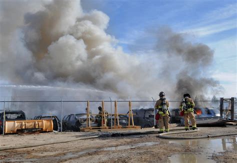 About 20 Cars Burn At Nampa Salvage Yard Fire Idaho Press Tribune