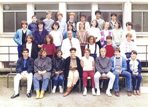 Photo de classe 3ème C de 1984 Collège Gay lussac Copains d avant
