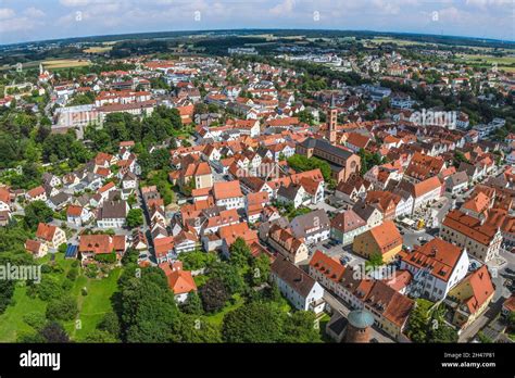 Aerial view to Friedberg in Bavaria Stock Photo - Alamy