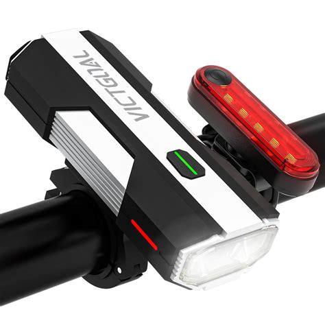 VICTGOAL Cycle Lights USB Rechargeable Bicycle Headlight And Tail Light