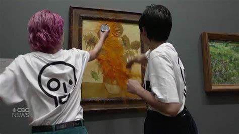 Climate Change Activists Throw Soup At Van Gogh Painting CBC Ca