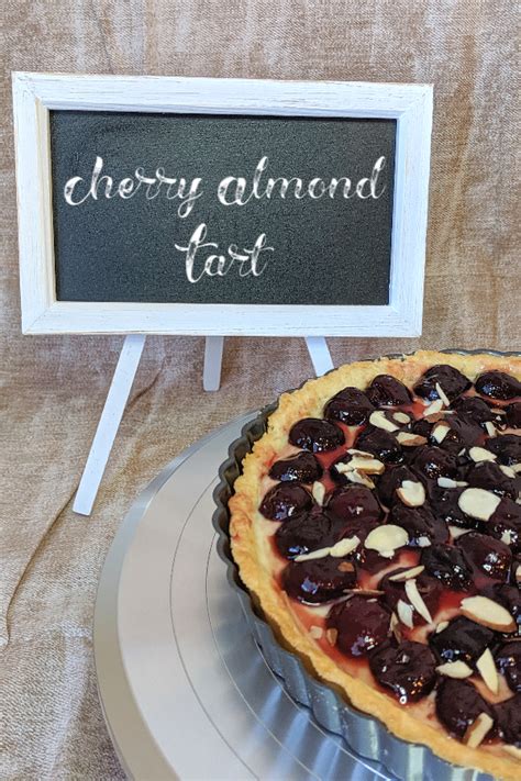 Cherry Almond Tart With Shortcrust Pastry Bakes And Blunders